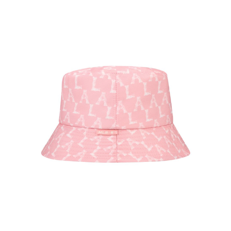 Nón MLB Bucket Hat Crayon Monogram LA Dodgers Màu Hồng