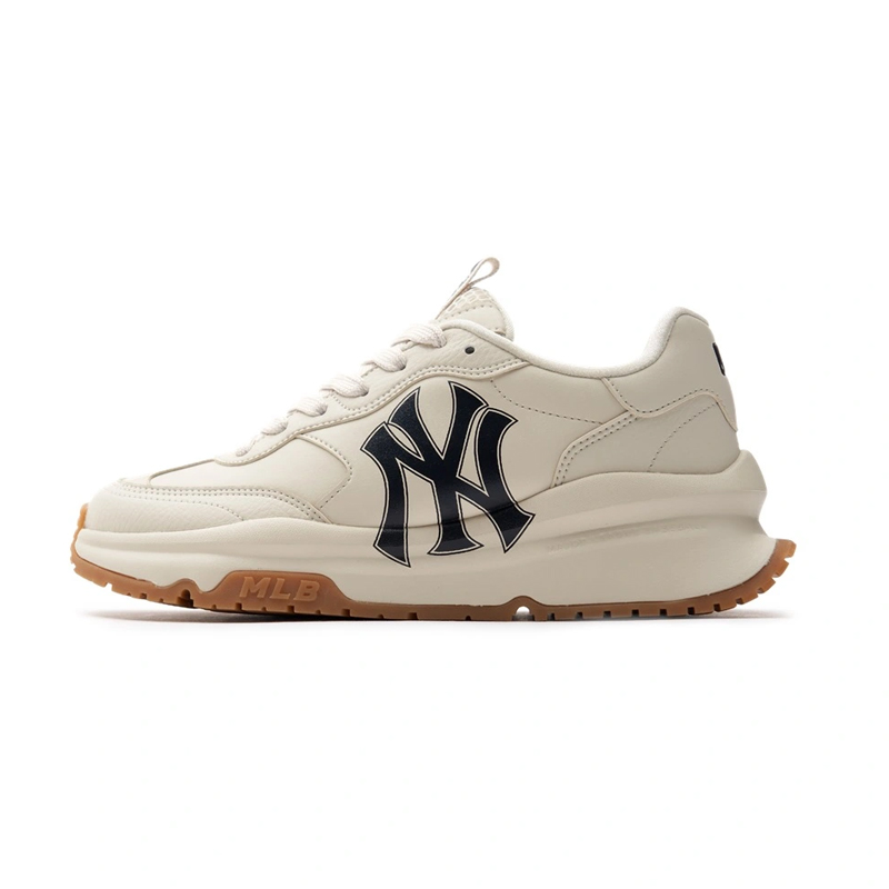 Giày MLB Korea Chunky Runner Basic New York Yankees Cream