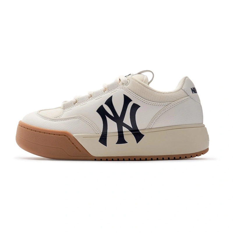 Giày MLB Korea Chunky Wide New York Yankees Cream