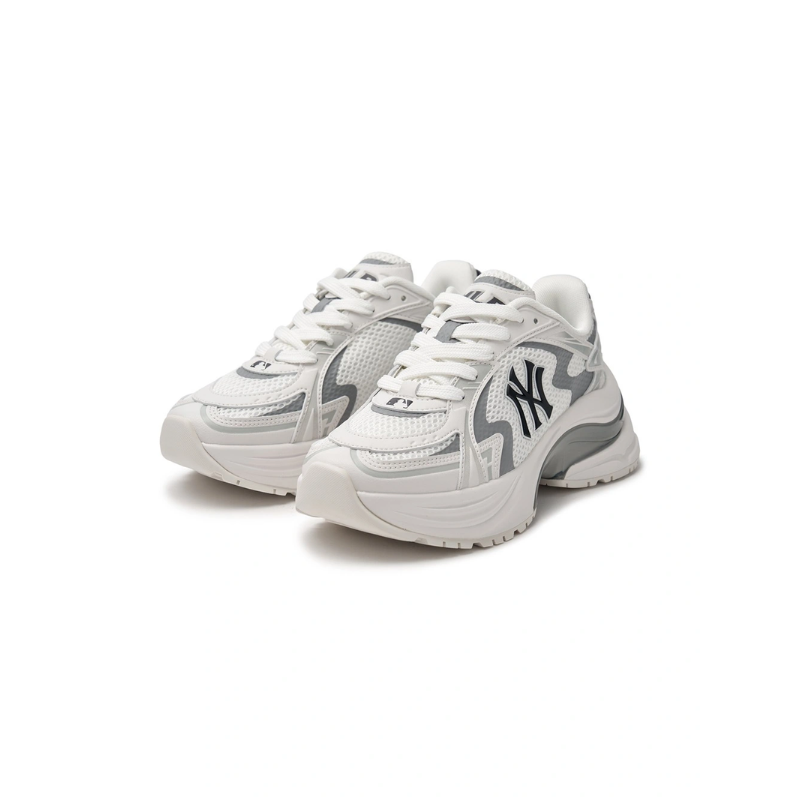 Giày MLB Korea Curve Runner New York Yankees White