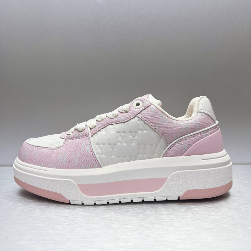 Giày MLB Korea Chunky Liner Classic Mono New York Yankees Pink