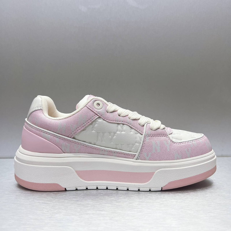 Giày MLB Korea Chunky Liner Classic Mono New York Yankees Pink