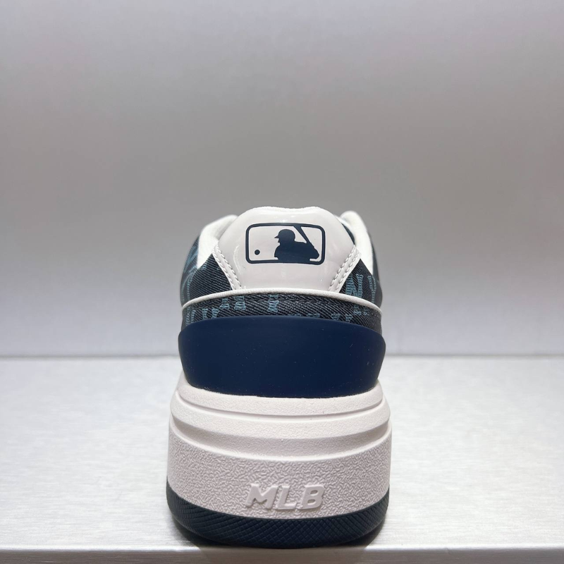 Giày MLB Korea Chunky Liner Classic Mono New York Yankees Navy