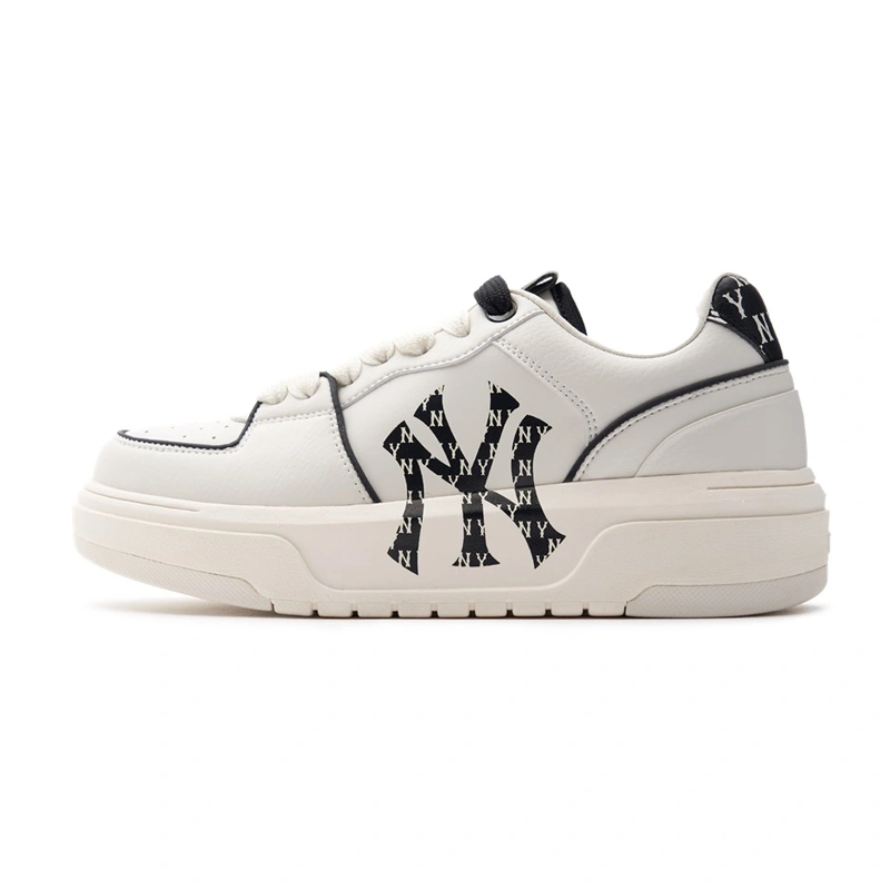 Giày MLB Korea Chunky Liner Classic Monogram New York Yankees White