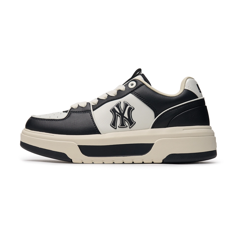 Giày MLB Korea Chunky Liner SL Saffiano New York Yankees Black