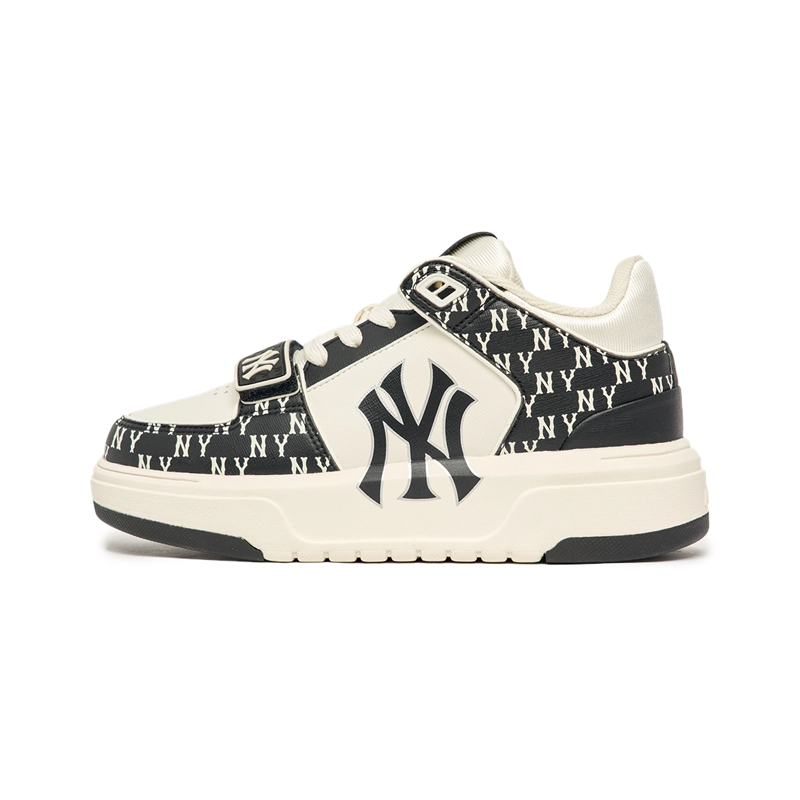 Giày MLB Korea Chunky Liner Mid Classic Monogram New York Yankees Black