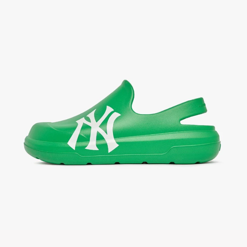 Giày clog unisex mũi tròn Chunky Bouncer Green
