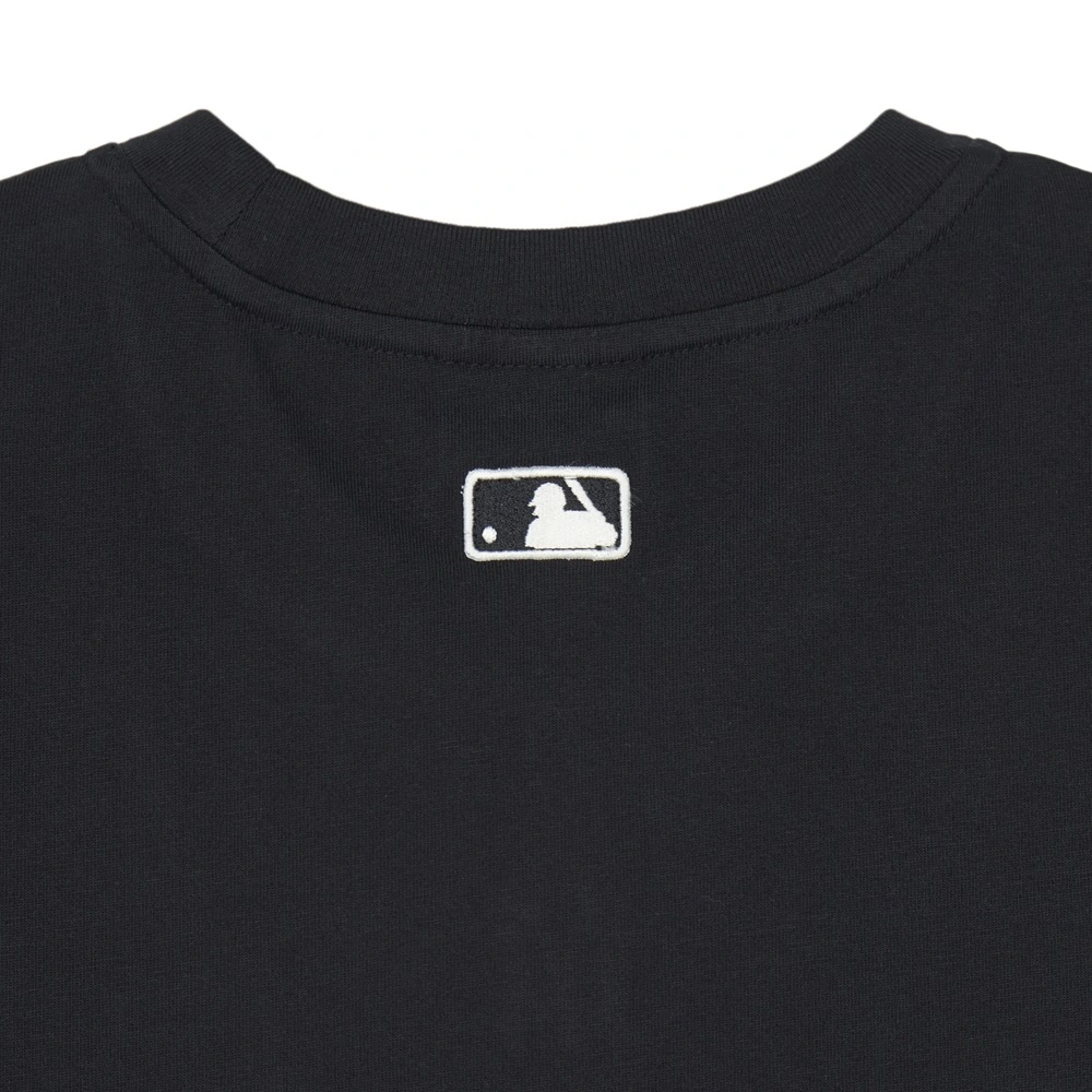 Áo Croptop MLB Korea Basic Small Logo New York Yankees Black