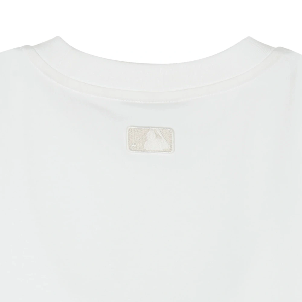 Áo Croptop MLB Korea Women's Basic Varsity Cultive LA Dodgers White