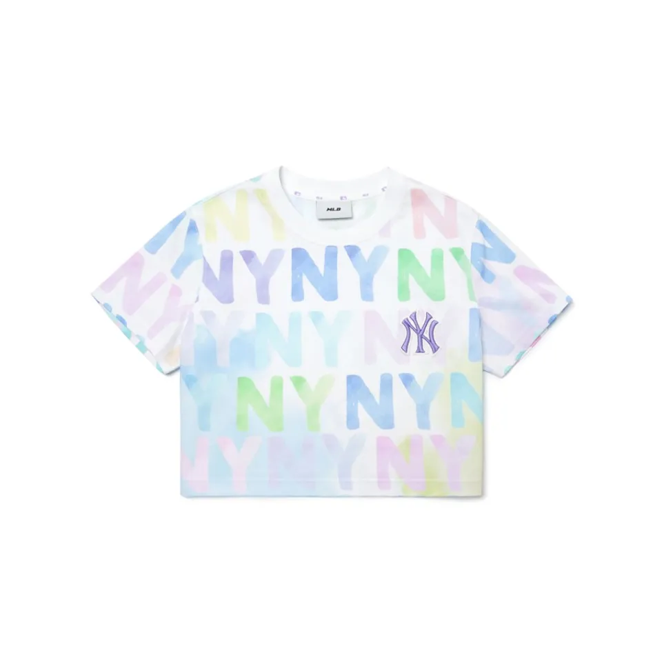 Áo Croptop Nữ MLB Monogram Crop New York Yankees