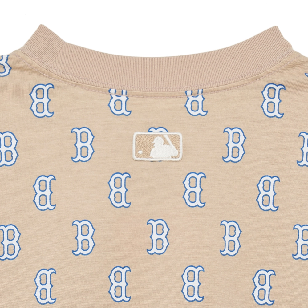 Áo Thun MLB Classic Monogram Front Panel Pattern Short Sleeve Boston Red Sox L.Sand