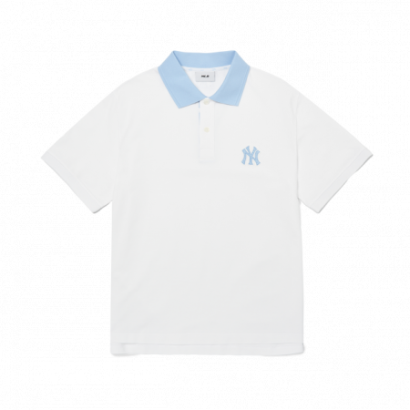 Áo Polo MLB Men's Partial Monogram Collar T-Shirt 