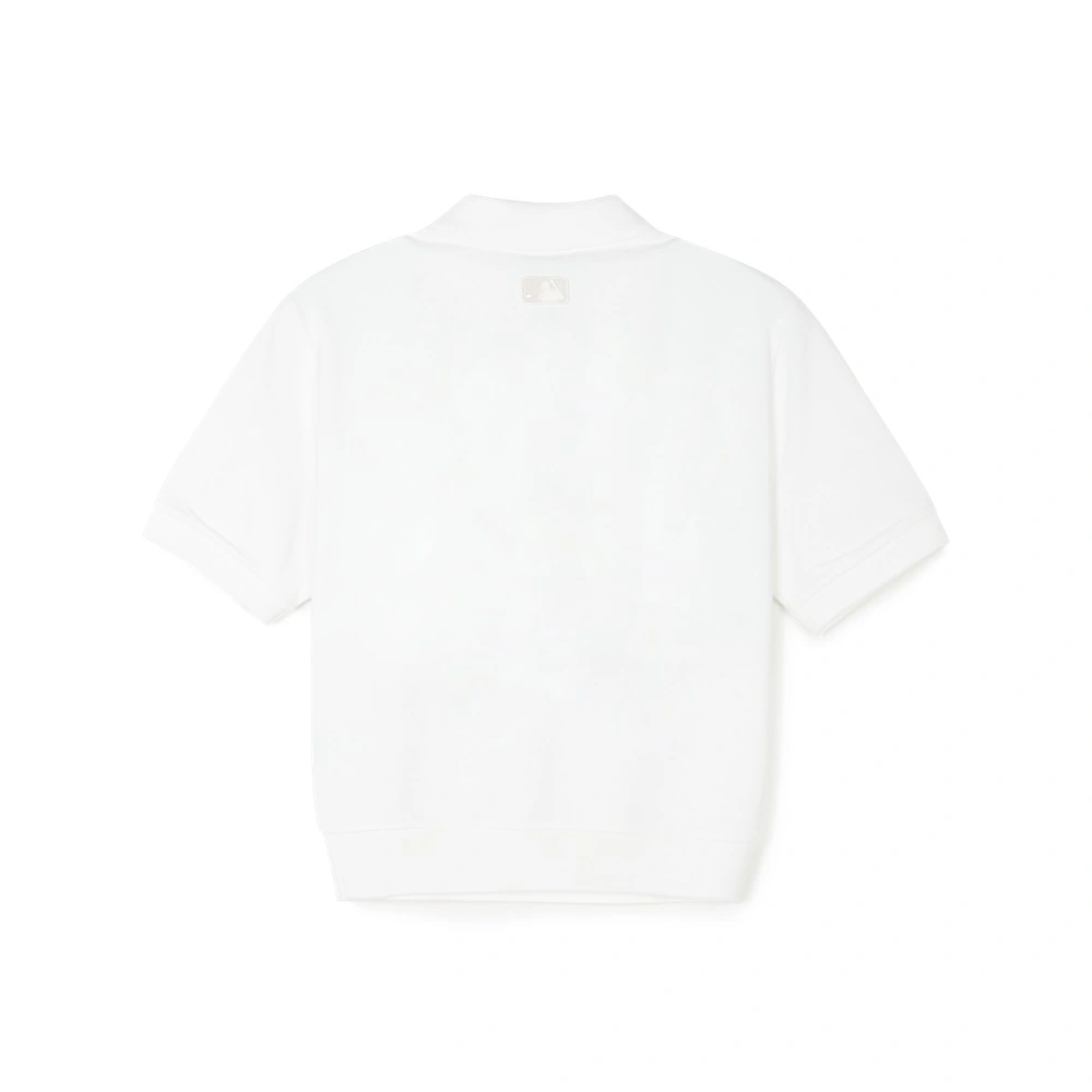 Áo Croptop MLB Korea Women's Heart New York Yankees White