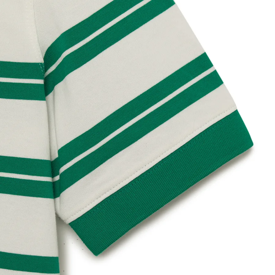 Áo Polo Nữ MLB Varsity Striped Crop Collar T-Shirt New York Yankees