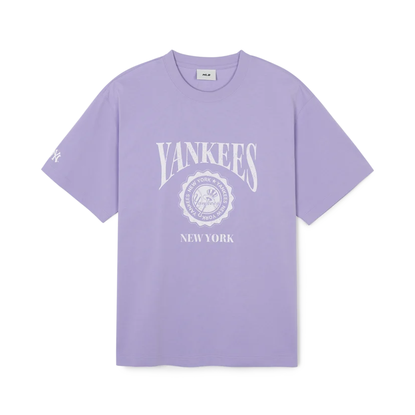 Áo Thun MLB Korea Vintage Logo Graphic Over Fit T Shirts NEW YORK YANKEES