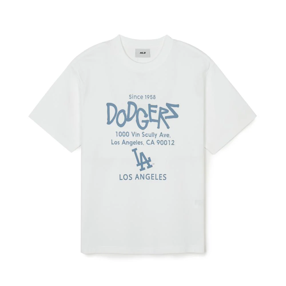 Áo Thun MLB Basic Lettering Los Angeles Dodgers T-Shirts