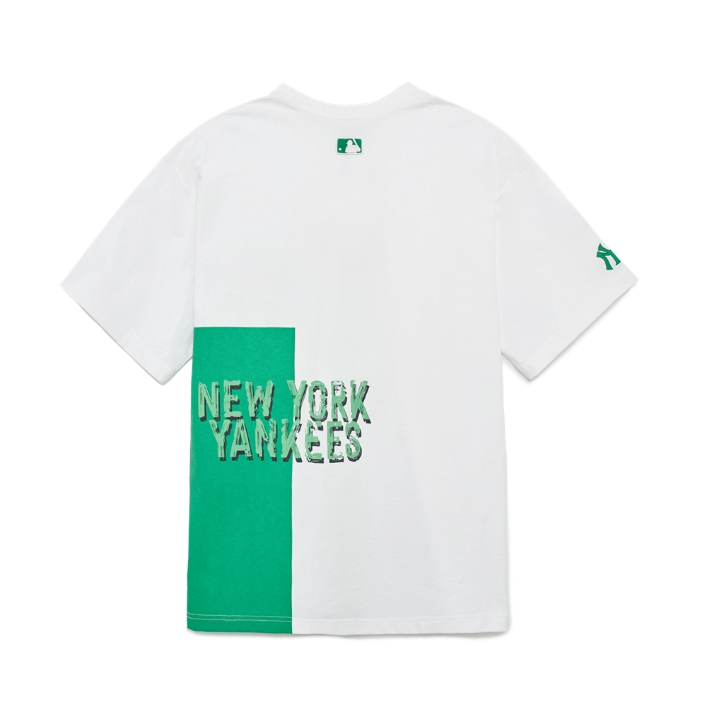 Áo thun MLB Pop Art Graphic Mega Overfit Short Sleeve New York Yankees White