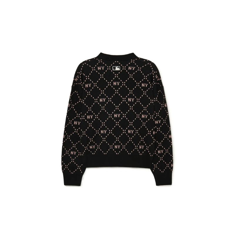 Áo Sweater MLB Monogram New York Yankees 3FKPM0134-50BKS Màu Đen 