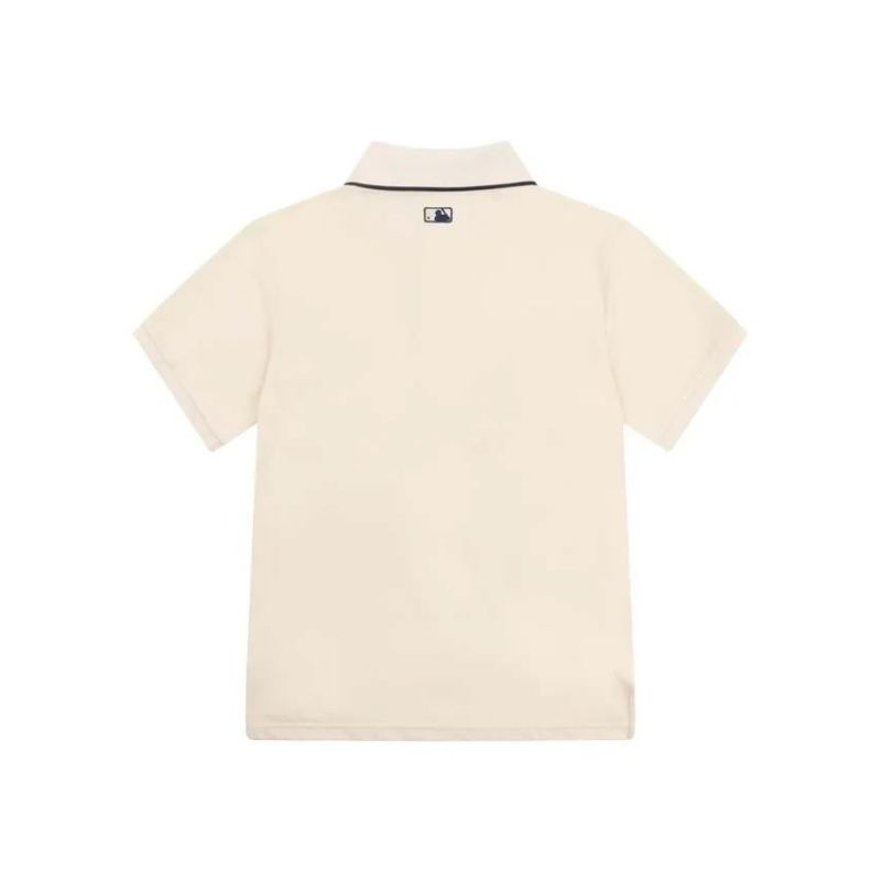 Áo polo ngắn tay Monogram Pocket Pique Cream