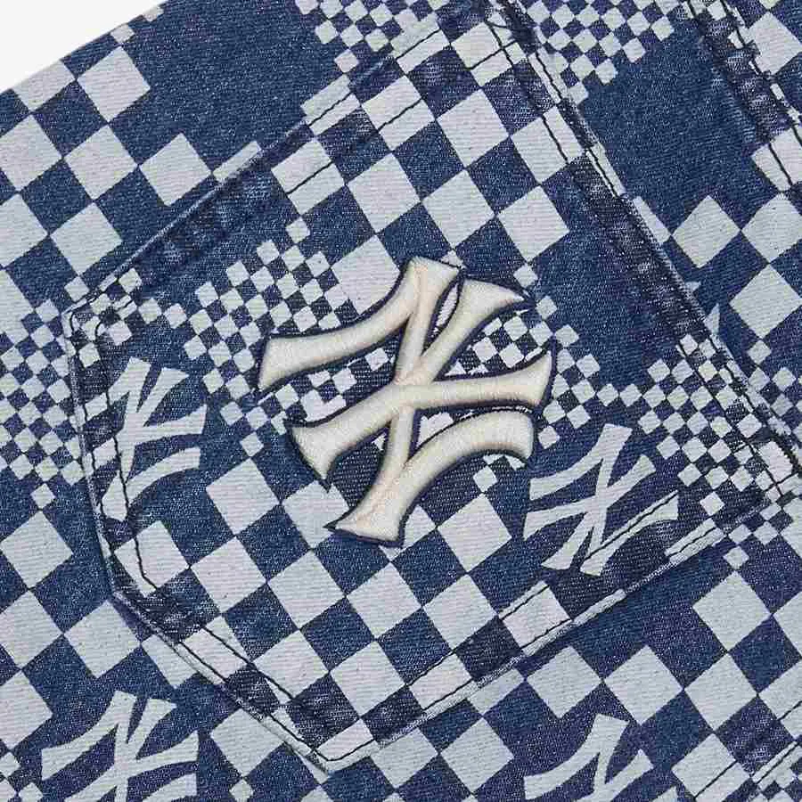 Chân Váy Nữ MLB Denim A Checkerboard