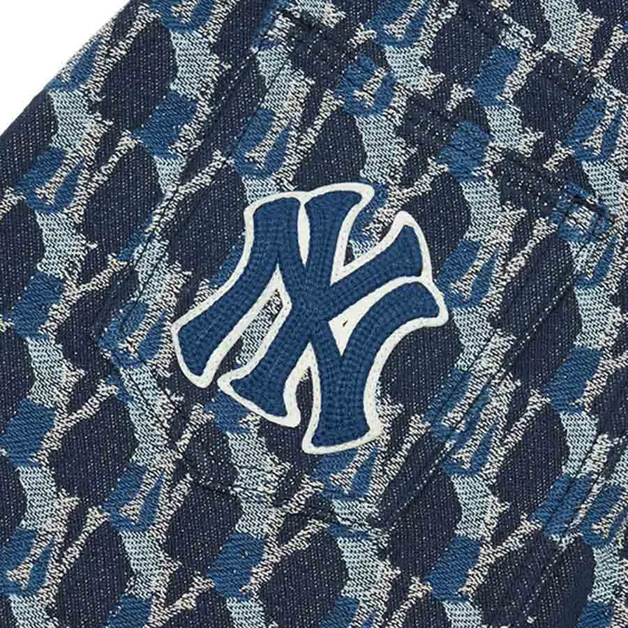 Chân Váy MLB Monogram Jacquard Denim Skirt New York Yankees