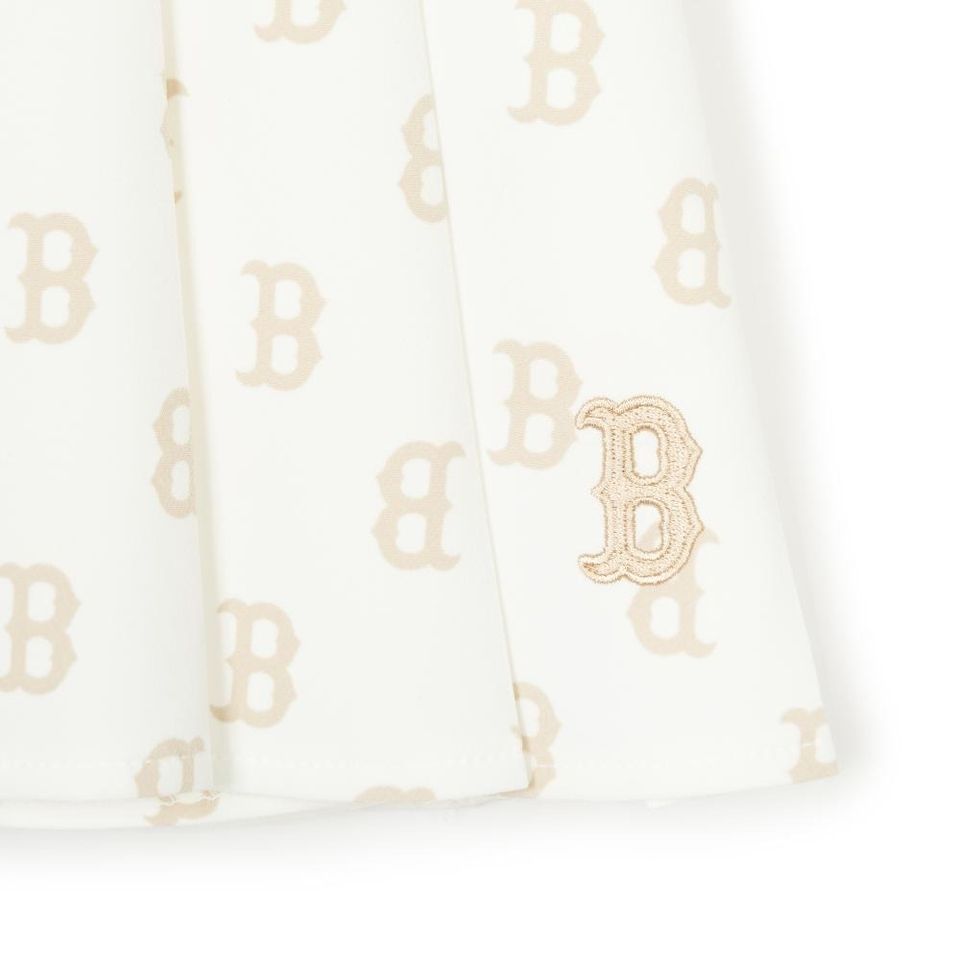 Chân váy xếp ly MLB Classic Monogram Boston Red Sox 2024