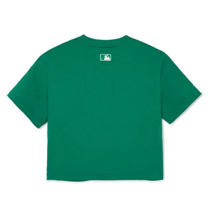 Áo Croptop MLB Korea Women's Basic New York Yankees Green 