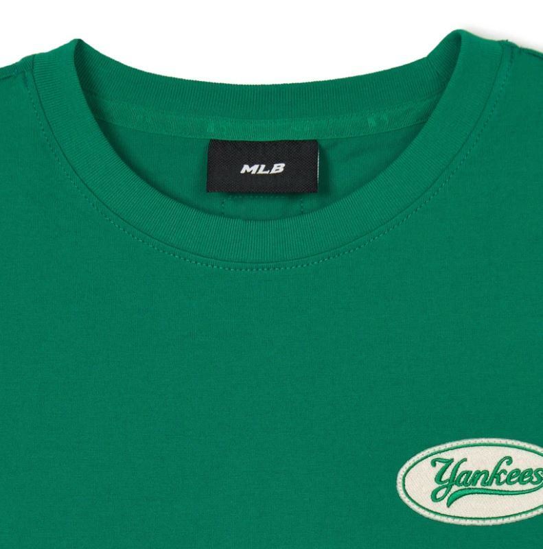 Áo Croptop MLB Korea Women's Basic New York Yankees Green 