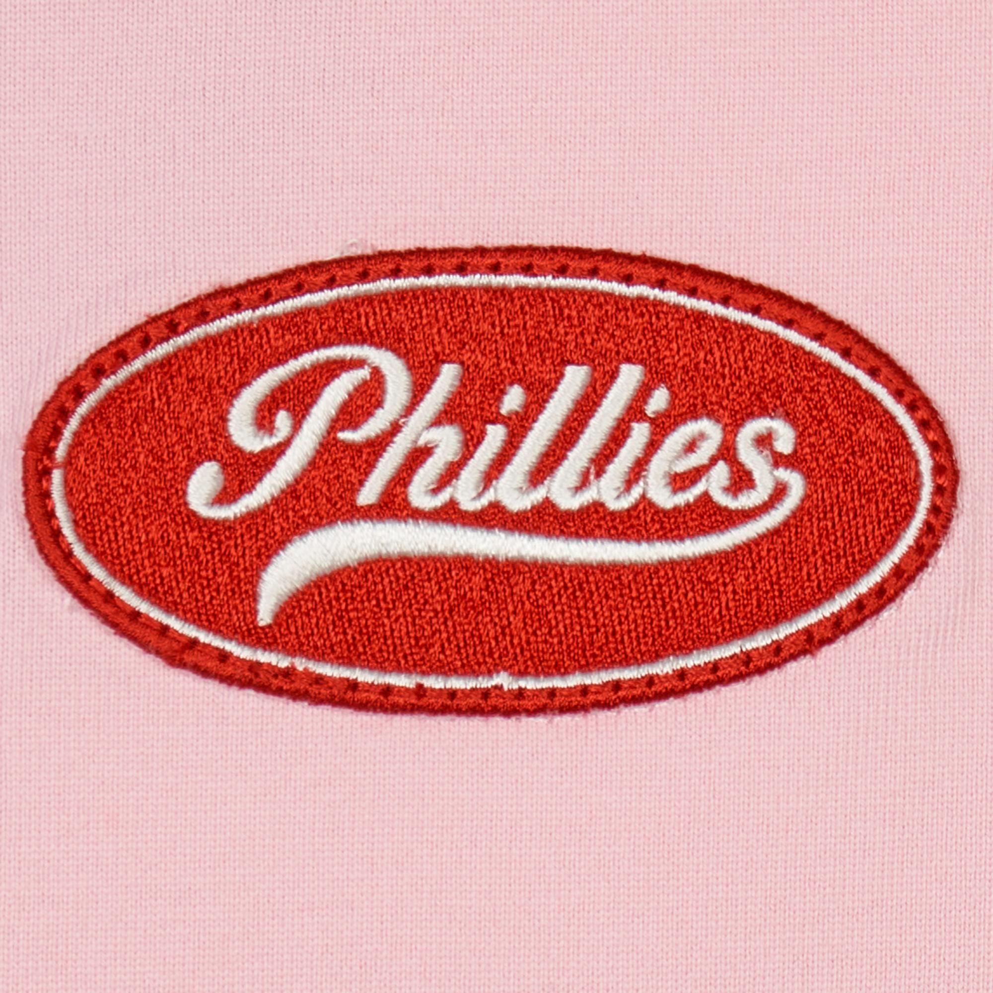 Áo Croptop MLB Korea Women's Basic Phillies Pink
