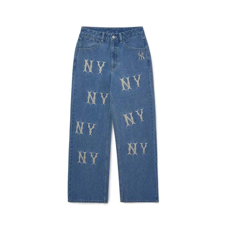 Quần Jean Nữ MLB denim logo Mega New York Yankees