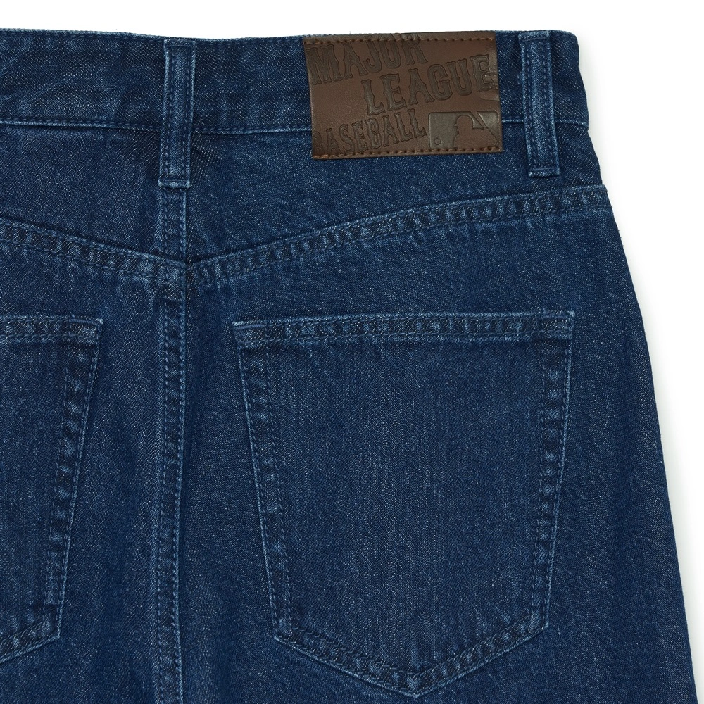Quần Jean MLB Korea Multi Mega Logo New York Yankees Navy 