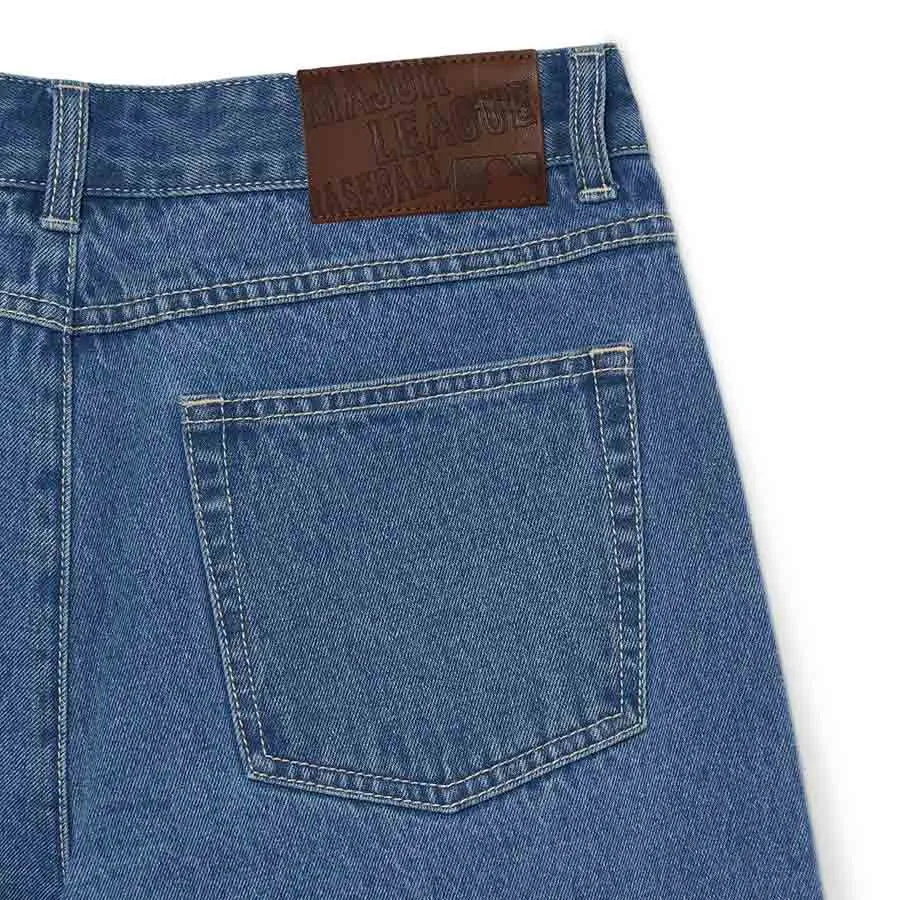 Quần Jean Nữ MLB denim logo Mega New York Yankees