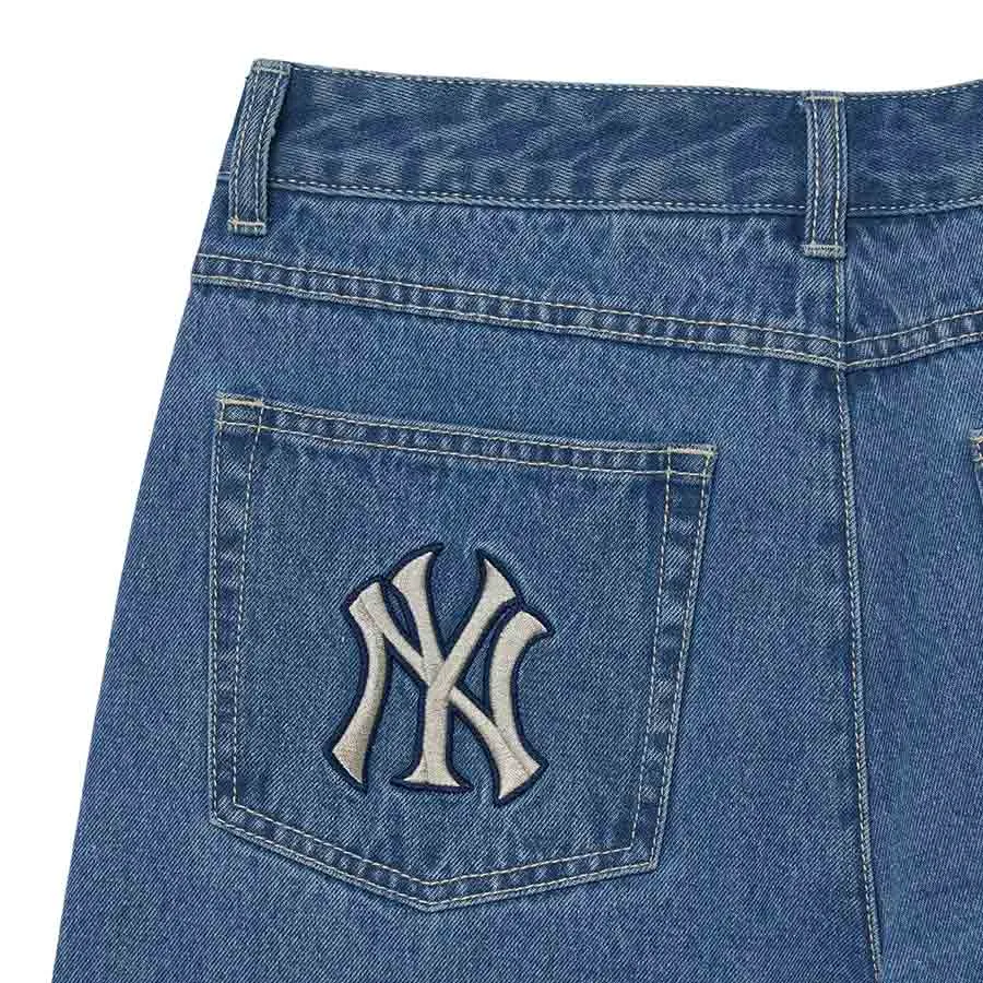Quần Jean Nữ MLB denim logo Mega New York Yankees