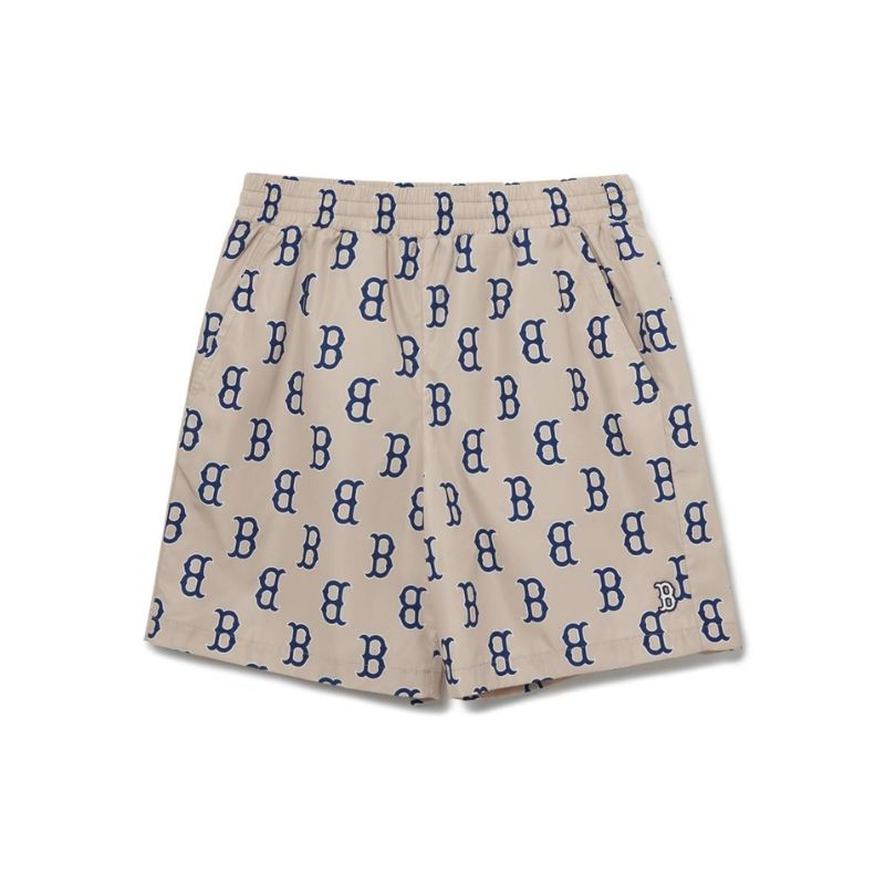 Quần Shorts MLB Classic Monogram Boston Red Sox L.Beige