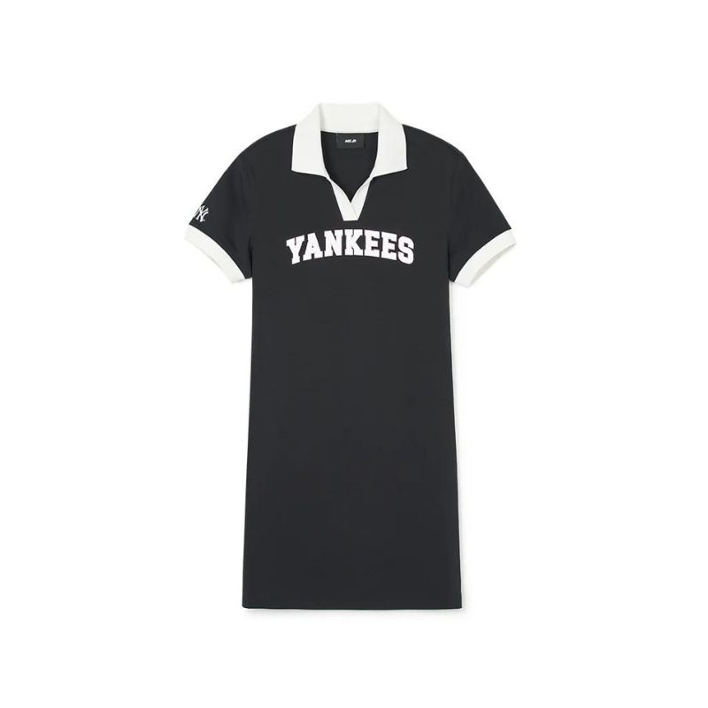 Váy Polo Nữ MLB Varsity Lettering Pique One-Piece New York Yankees
