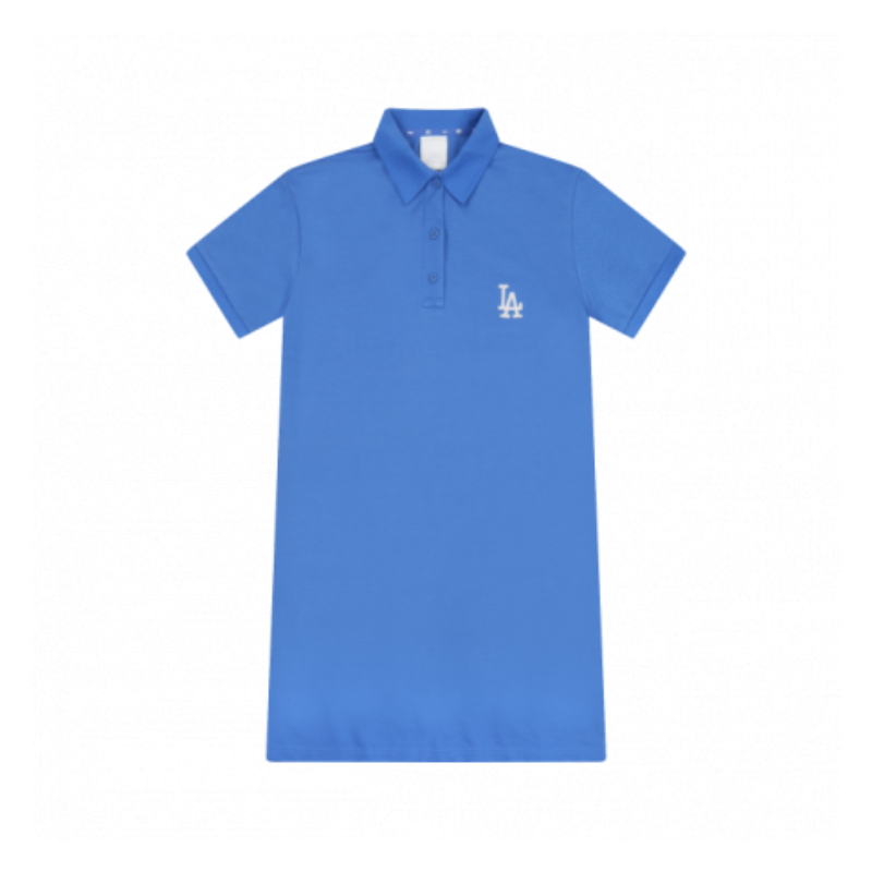 Váy Polo MLB Collar Slim Fit LA Dodgers Blue 31OP12131-07U