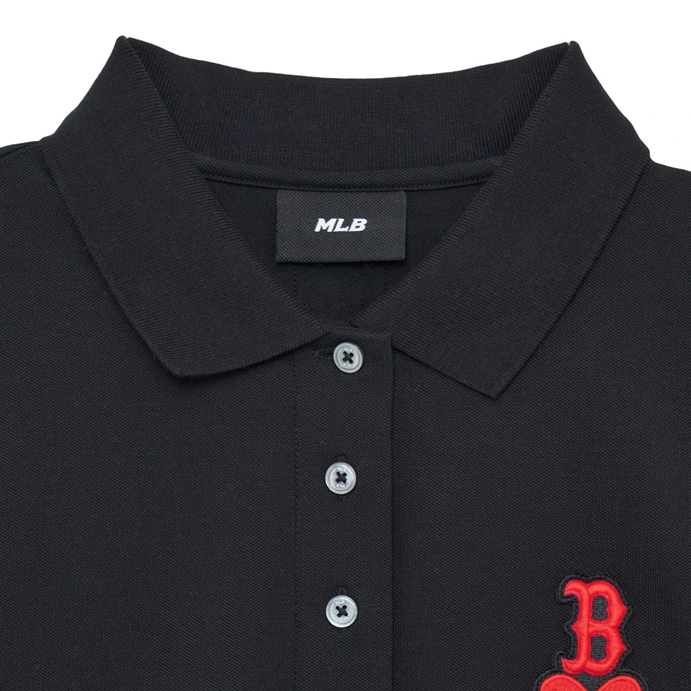 Váy MLB Heart Slim Fit Collar Boston Red Sox Black 