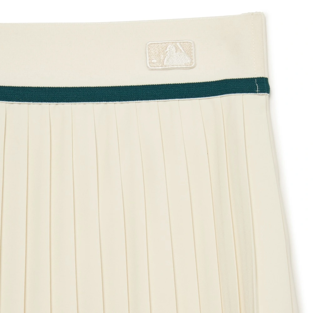 Chân Váy MLB Korea Classic Sports Accordion Pleated New York Yankees D.Cream