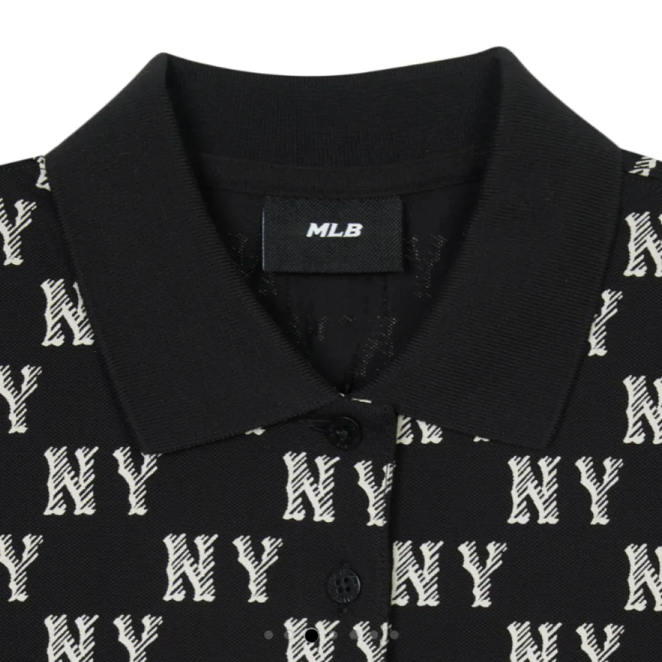 Váy Polo MLB Women's Monotiv Monogram Pique One Piece NY Yankees