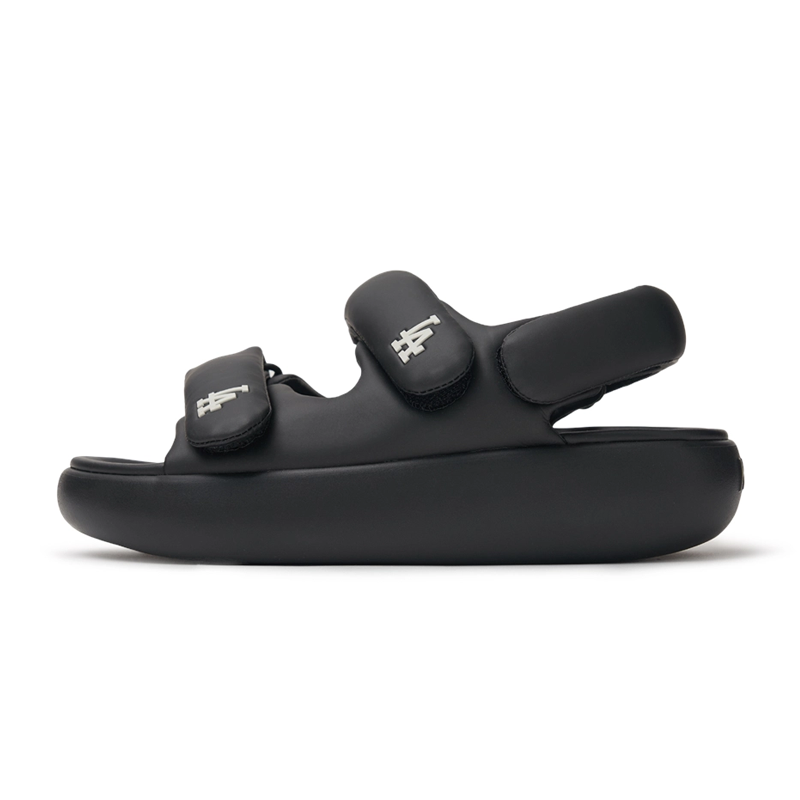Sandals MLB Korea Base Metal LA Dodgers Black