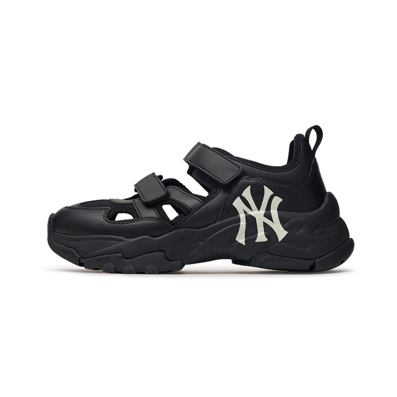 Sandals MLB Korea BigBall Chunky Mask New York Yankees Black