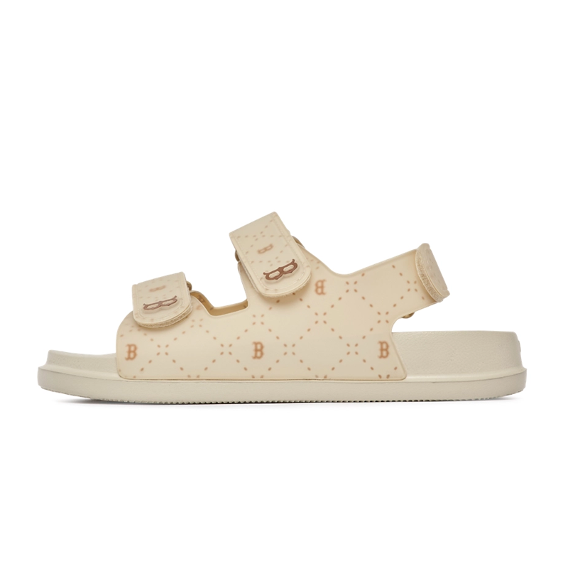 Sandals MLB Chunky Diamond Monogram Boston Red Sox Beige
