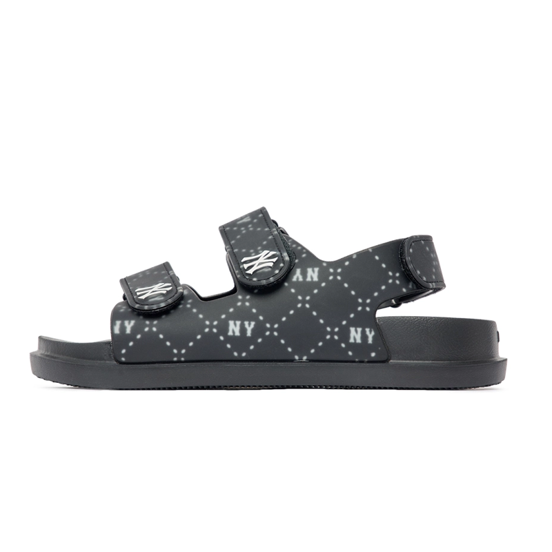 Sandals MLB Chunky Diamond Monogram New York Yankees Black
