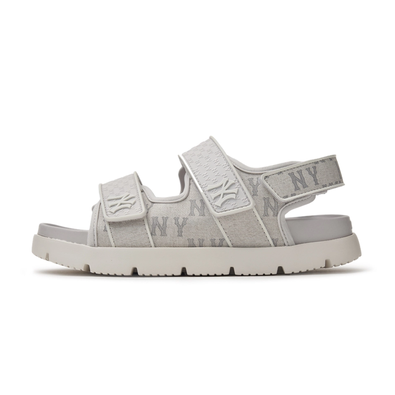 Sandals MLB Korea Liner Denim Mono New York Yankees Grey