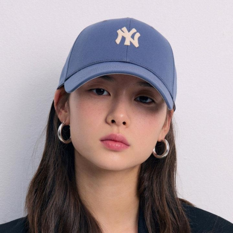 Mũ MLB Basix Logo Structured New York Yankees Grey 3ACPB094N-50GRD