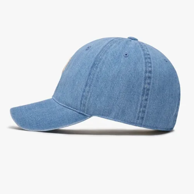 Mũ MLB Denim Heart Unstructured Ball Cap Blue 3ACPH024N-50BLL