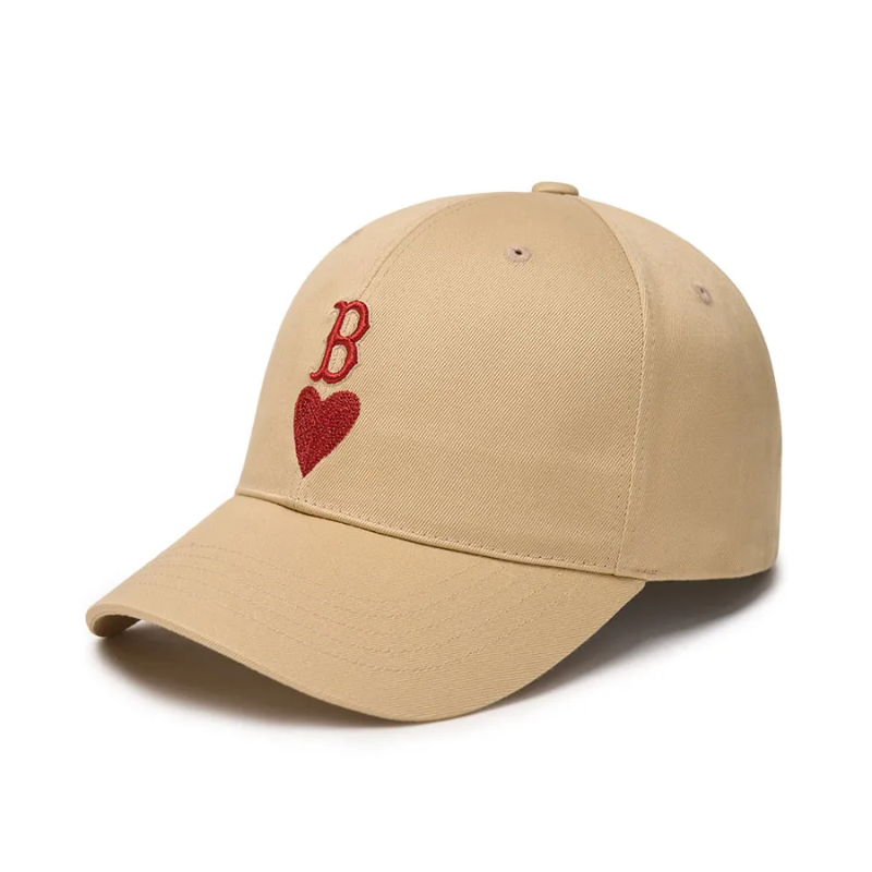 Mũ MLB Heart Structured Ball Cap Boston Red Sox Beige 3ACPH014N-43BGL