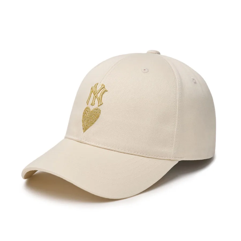 Mũ MLB Heart Structured Ball Cap New York Yankees Cream 3ACPH014N-50CRD