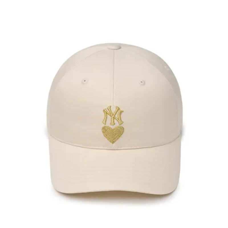 Mũ MLB Heart Structured Ball Cap New York Yankees Cream 3ACPH014N-50CRD