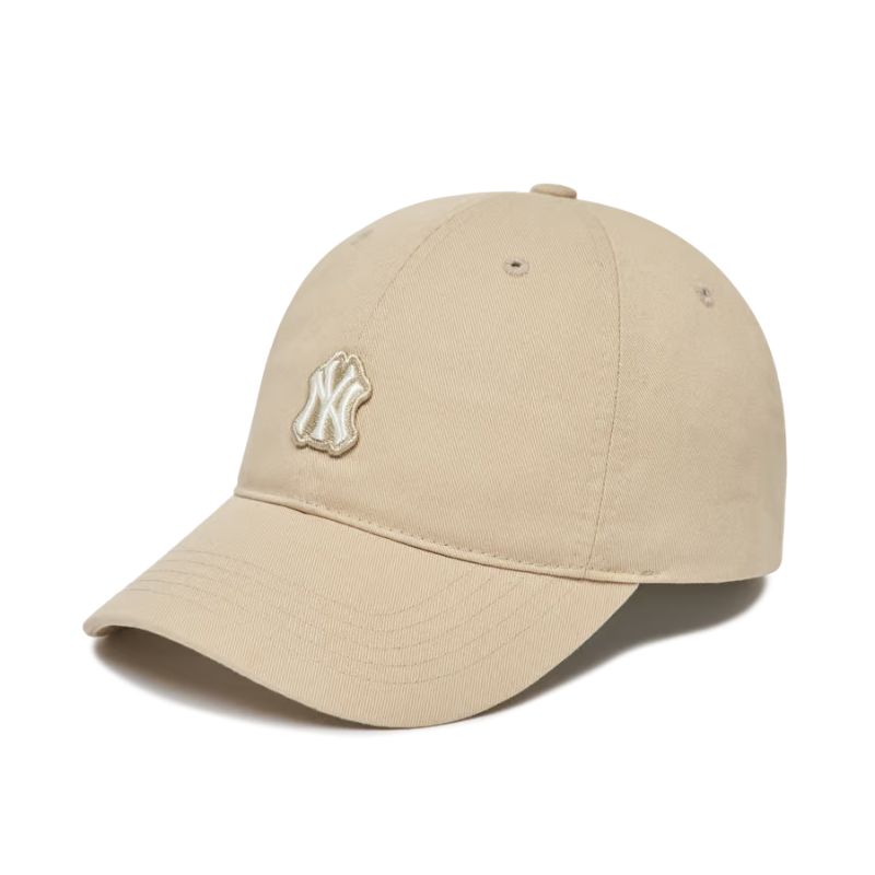 Mũ MLB Basic Waffen Unstructured Ball Cap New York Yankees Beige 3ACP7802N-50BGS
